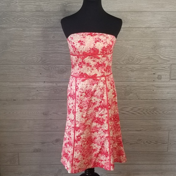 NWT ANN TAYLOR Strapless Floral Dress A0004.5 - Picture 2 of 8